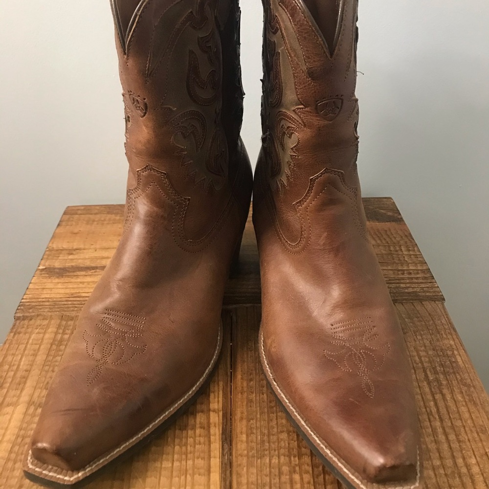 Ariat 10004745 Leather Cowboy Western Brown